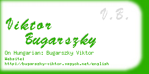 viktor bugarszky business card